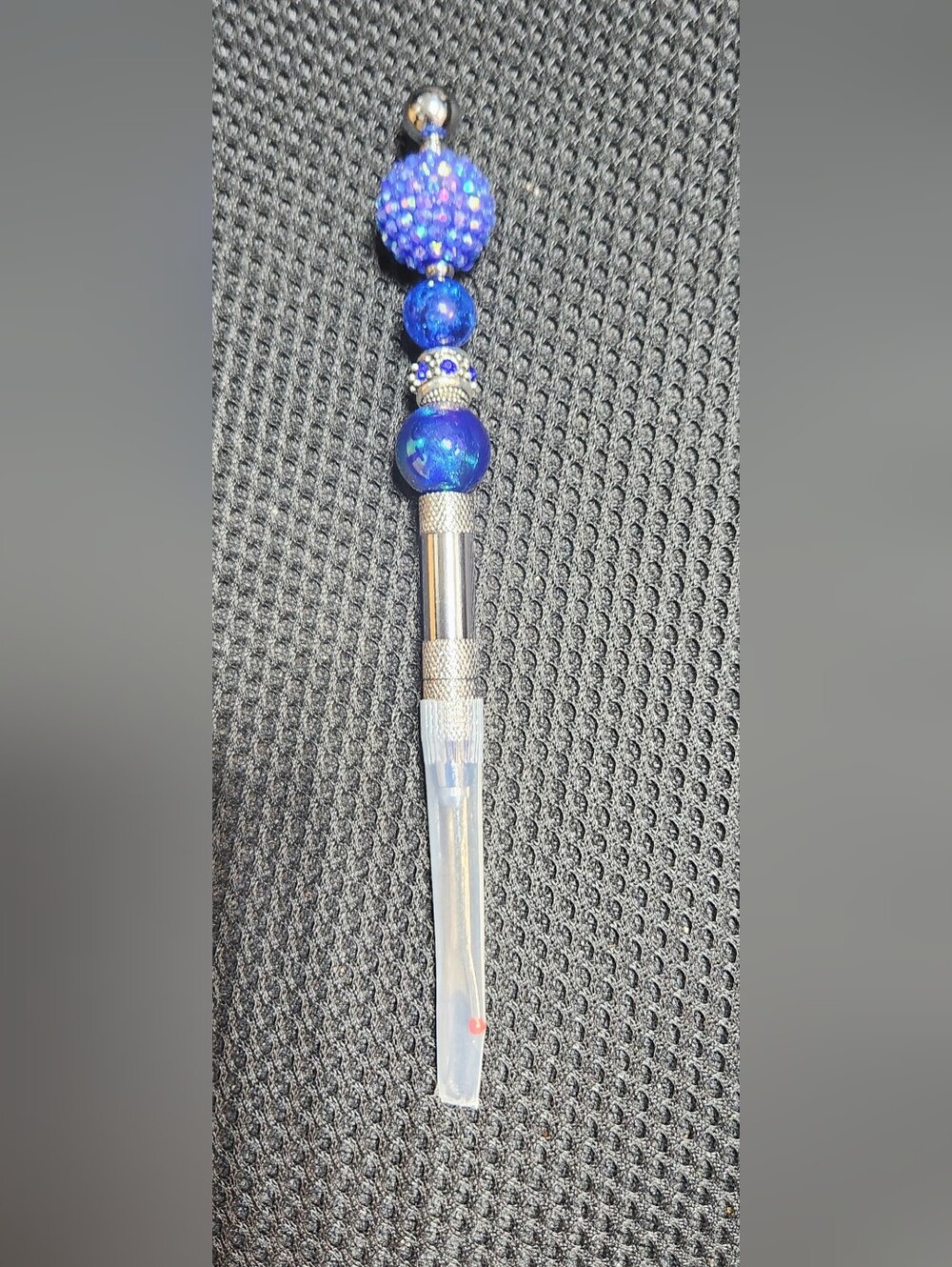 Blue Beaded Decorative Seam Ripper